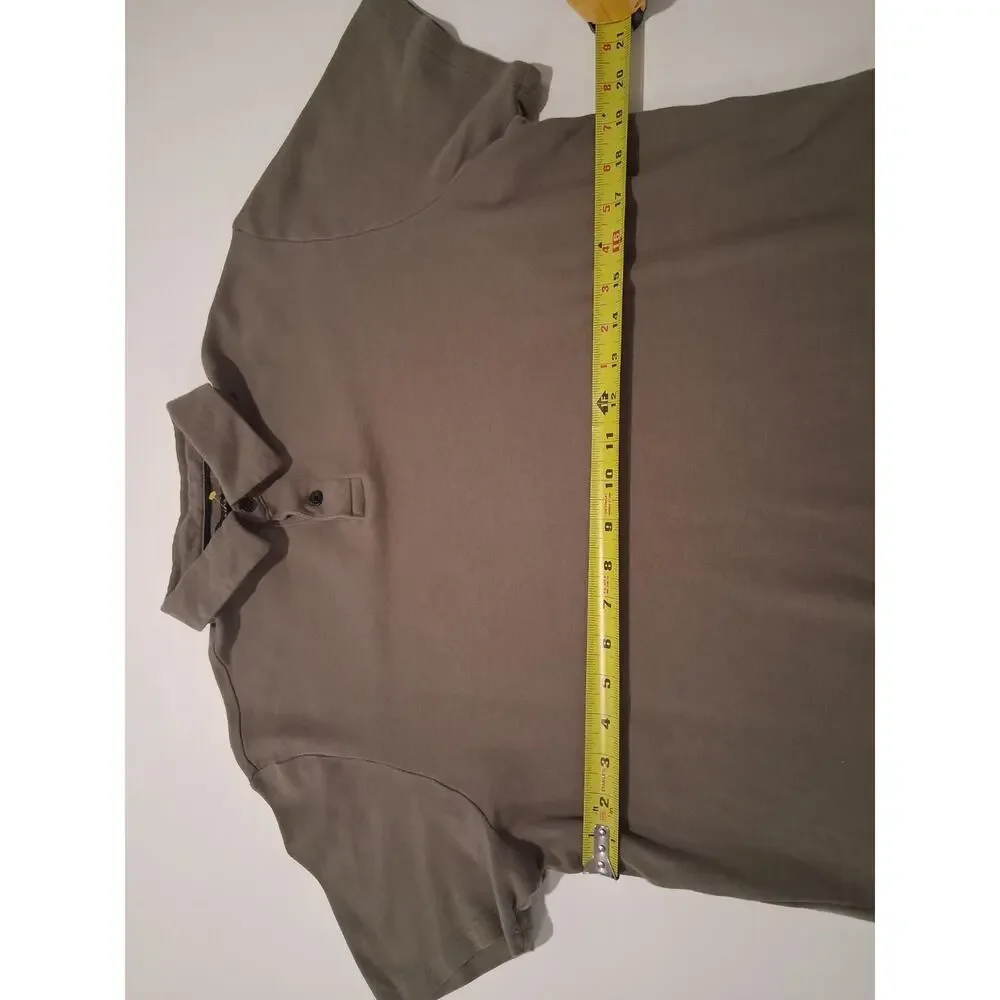 Banana Republic Men's Size M Polo Shirt Faded Olive Green Casual Short Sleeve